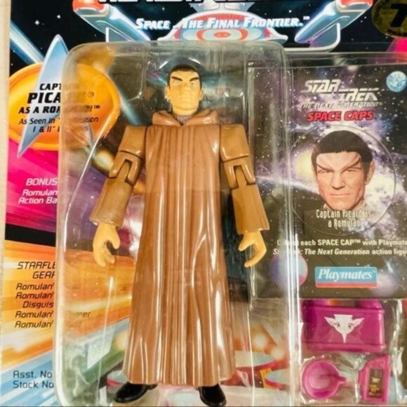 Star Trek Captain Picard Romulan Playmates 1994 Vintage Figure Collectible - Picture 2 of 6